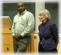Marjorie G. Jones speaking at Columbia Law School on behalf of Hudson Link, April 2012